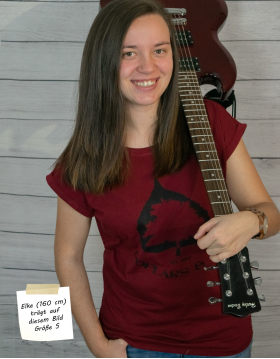 Ladies extended shoulder round neck