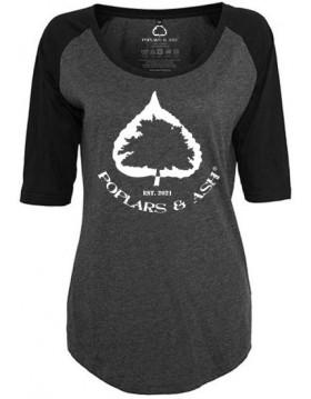 Ladies 3/4 Raglan big round...